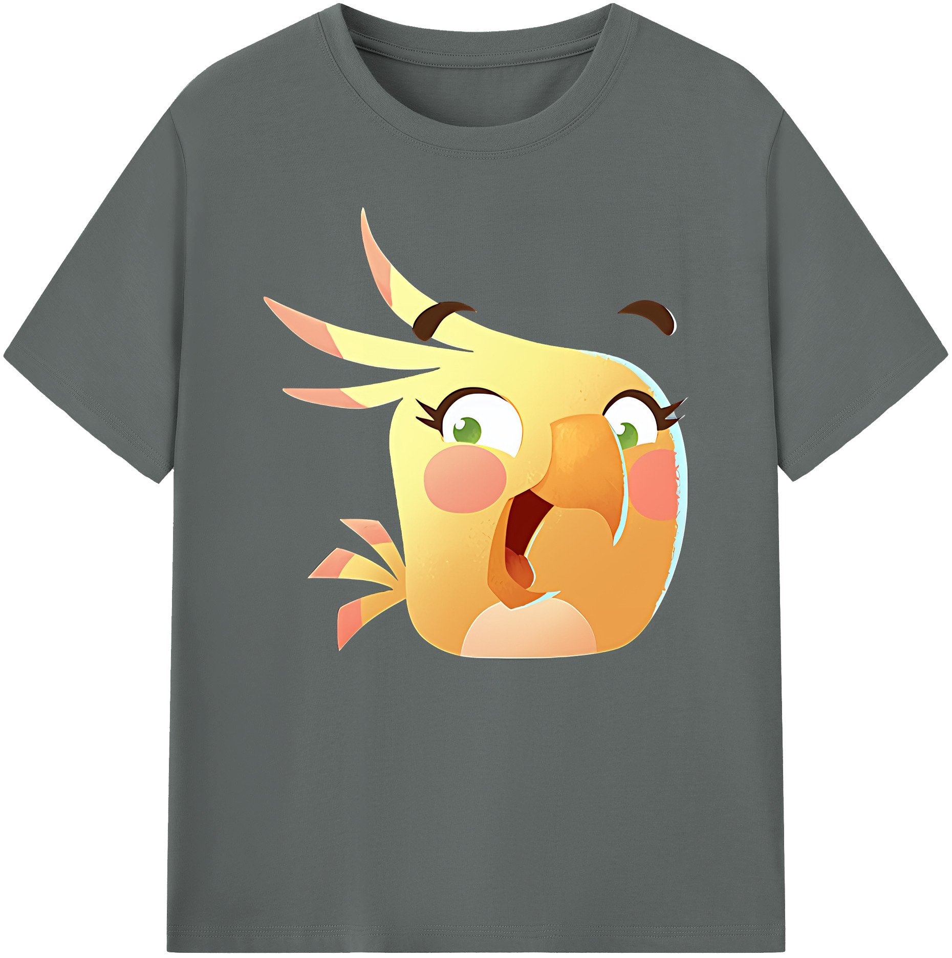 （画像用） Angry Birds アングリーバード 綿100％ メンズ半袖Tシャツ｜肌触りやわらか＆通気性